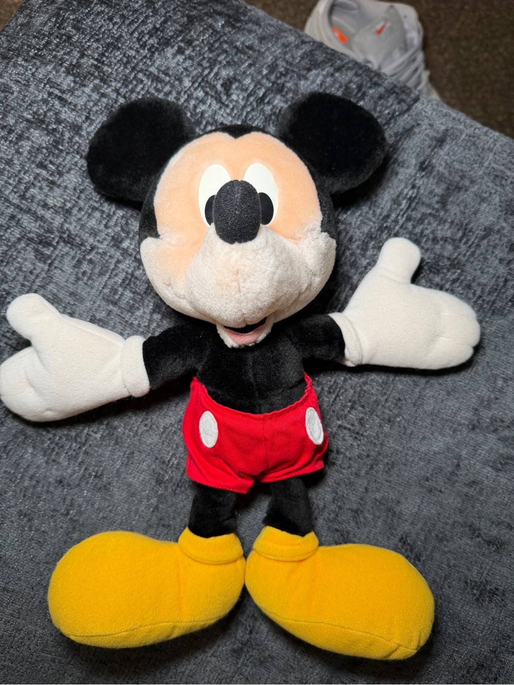 Disney Mickey Mouse Plush - Black, Red, Yellow, White 13 inches